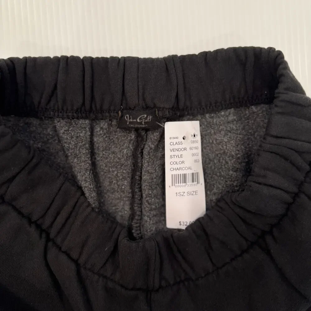 John Galt / Brandy Melville Black Sweatpants One Size NWT Clean Girl Cozy Basics - Picture 9 of 16